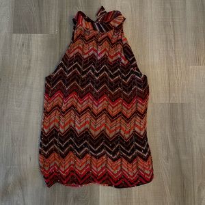 Parker Beaded Chevron Top